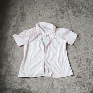 Petites by Judy Bond Floral Button Down Blouse SIZE 8P